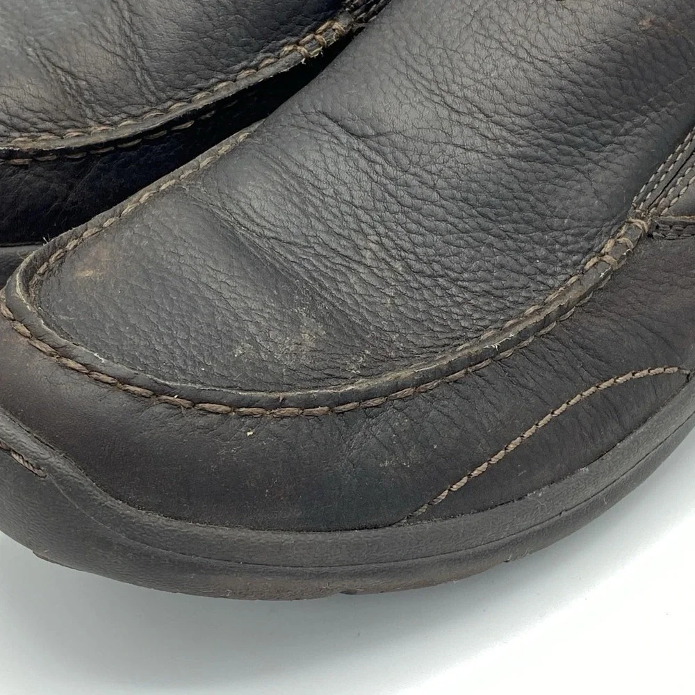 Clarks Men 11M Loafers Brown Leather Slip On Collection Casual Shoes 01950